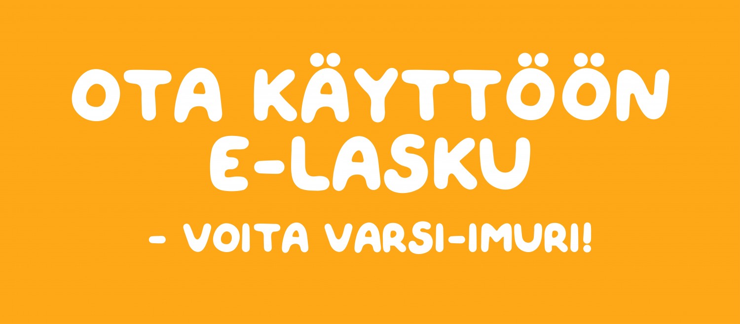 Siirry e-laskuun – voita varsi-imuri!